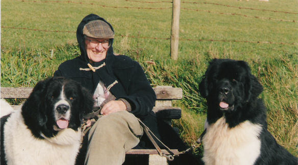 Brian with Traffie and Rosie